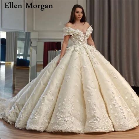 Elegant Princess Ball Gowns Wedding Dresses With Lace Sweetheart Off