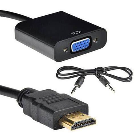 Cabo Adaptador E Conversor Hdmi Para Vga C Audio Ponto Do Nerd A