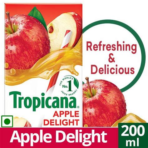 Buy Tropicana Fruit Juice Delight Apple Ml Tetra Online At Best