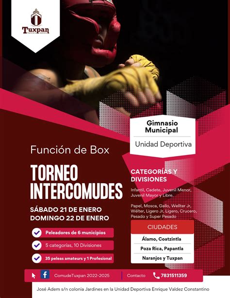 TUXPAN SEDE DEL TORNEO DE BOX INTERCOMUDES Tuxpan Veracruz