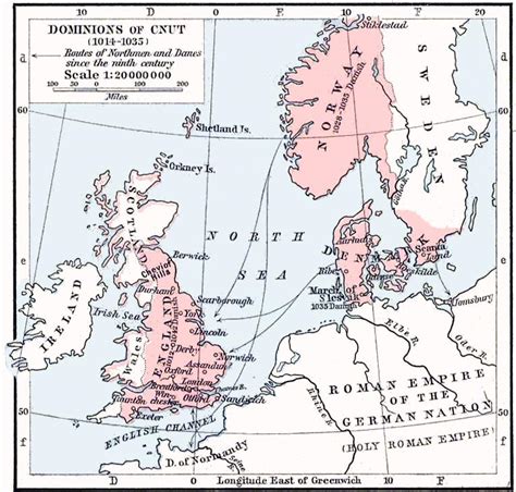 Denmark under King Canute the Great (1014-1035). : r/MapPorn