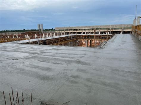 Concretagem De Laje E Vigas Bloco Obra Hospital Tangar