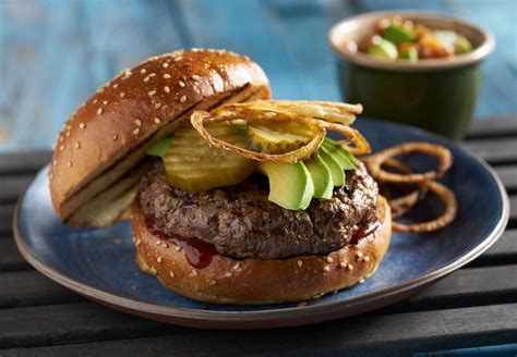 Wild West Bison Burger With California Avocado California Avocados