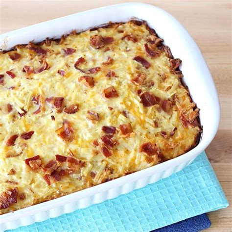 Recipe Breakfast Casserole Hash Browns Eggs Bacon