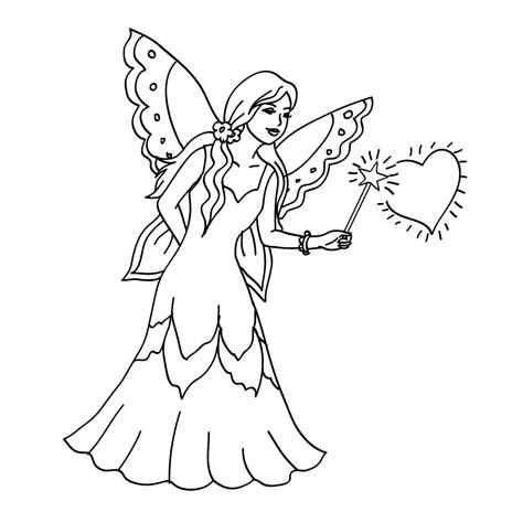 Elfjes Kleurplaten Coloriage Kleurplaat Elfje Ange Anges Angeli Dessin