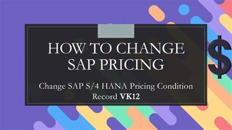 How To Change Sap Pricing How To Change Sap Condition Record Vk In S