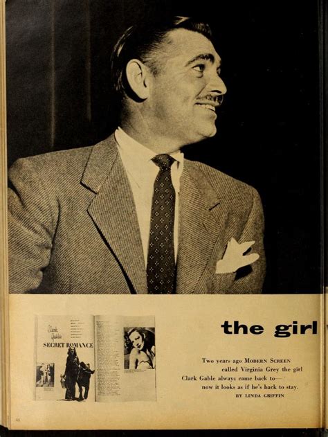 1951 The Girl Who Won Gable Back Dear Mr Gable