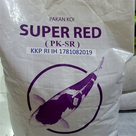 Jual Pelet Koi PK Super Red 2mm Repack 1kg Pakan Koi Shopee Indonesia