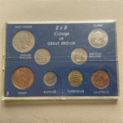 Elizabeth Ii Coinage Of Great Britain Pre Decimal Presentation Set £11 99 Picclick Uk