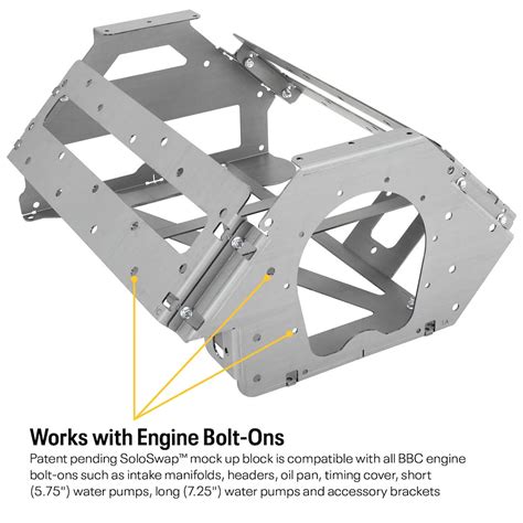 SoloSwap® Big Block Chevy Mock Up Engine Swap Dummy Block Kits