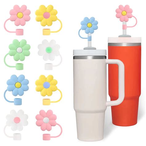 Silicone Spillage Stopper Creative Flower Shaped Silicone Straw Stopper