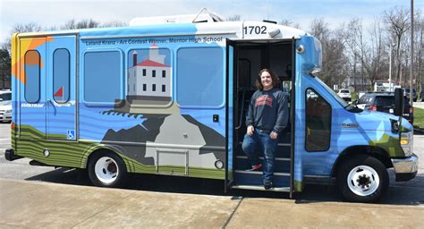 Contest Winner Leland Kranz Deboarding Bus Cropped Laketran