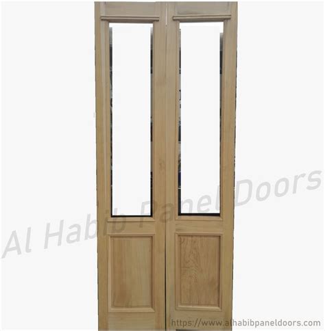 Wood Interior Door With Glass Hpd175 Glass Panel Doors Al Habib Panel Doors Wood Doors