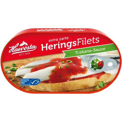 Hawesta Zarte Heringsfilets In Toskana Sauce Msc G Dose