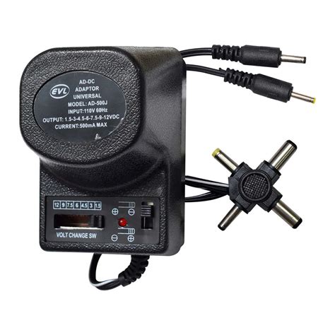 ADAPTADOR AC DC UNIVERSAL 500MA