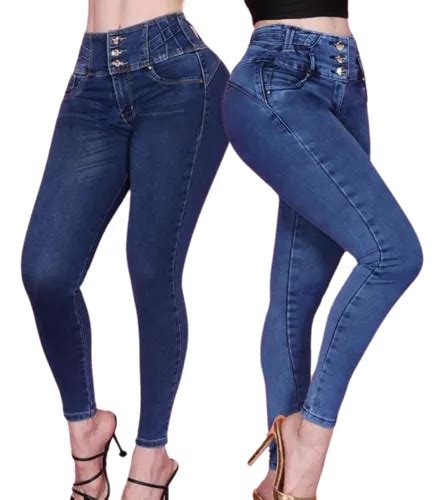 Paquete 2 Jeans Mezclilla Bogota Levanta Pompa Casual Mujer Meses Sin