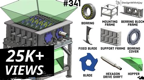 How To Design A Heavy Duty Plastic Shredder Machine Prototype 341