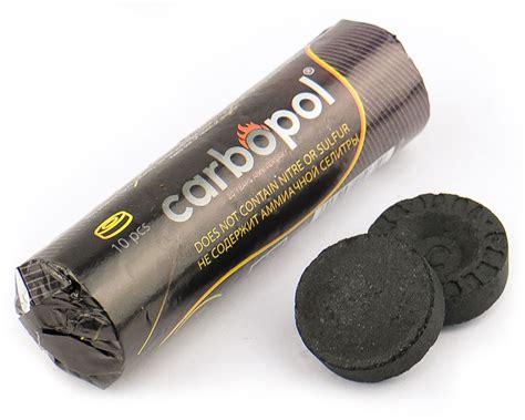 Уголь Carbopol 35 мм "Быстроразжигаемый" Карбопол – купить за 189 руб ...
