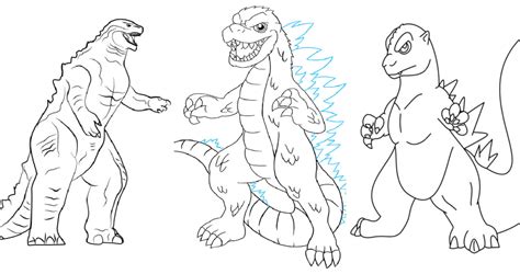 25 Easy Godzilla Drawing Ideas - How to Draw Godzilla