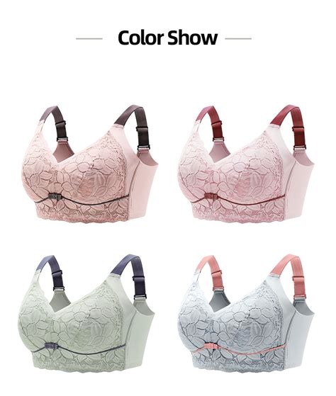 Fallsweet Women S Plus Size Bra Minimizer Underwear Wireless Sexy Lace Floral Thin Cup Lingerie