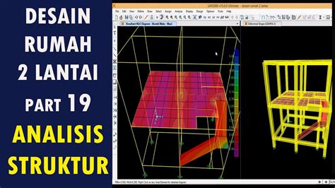 Desain Rumah 2 Lantai Part 19 Analisis Struktur Dengan SAP 2000 YouTube