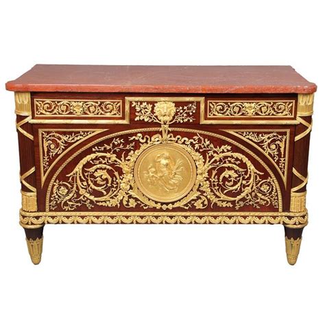 A Fantastic Quality Mid 19th Century Gilt Bronze Mounted Commode By