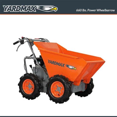 Yardmax Yd4103 Power Wheelbarrow 660lb Capacity Briggs Cr950 65 Hp