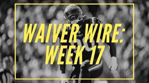 Idp Waiver Wire Week 17 By Jeff Pomazal The Idp Show