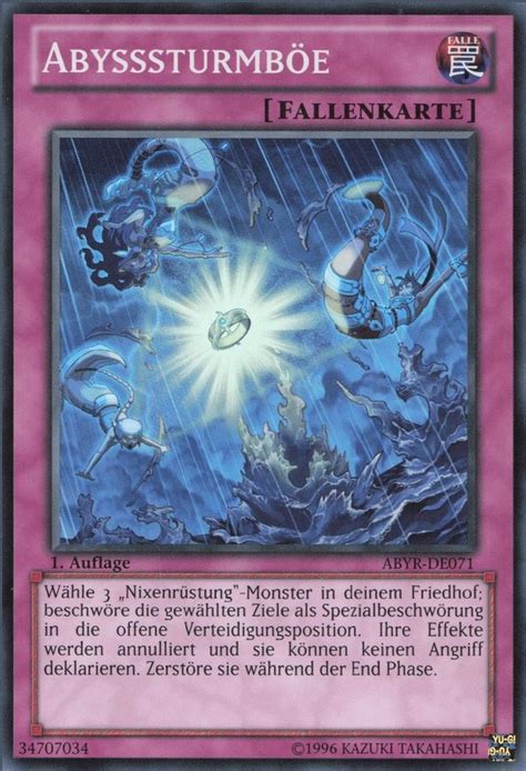 Recollectibles Sammelkarte Yugioh Karte Abysssturmböe Deutsch Yu Gi Oh