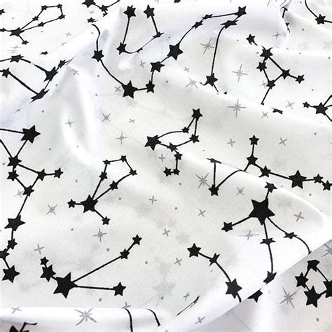 Celestial Fabric Cotton Moon Fabric By The Yard Space Etsy