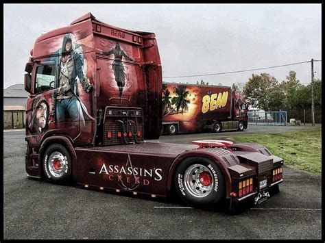 C Customised Trucks Custom Trucks Assassin Hot Black Women Scania