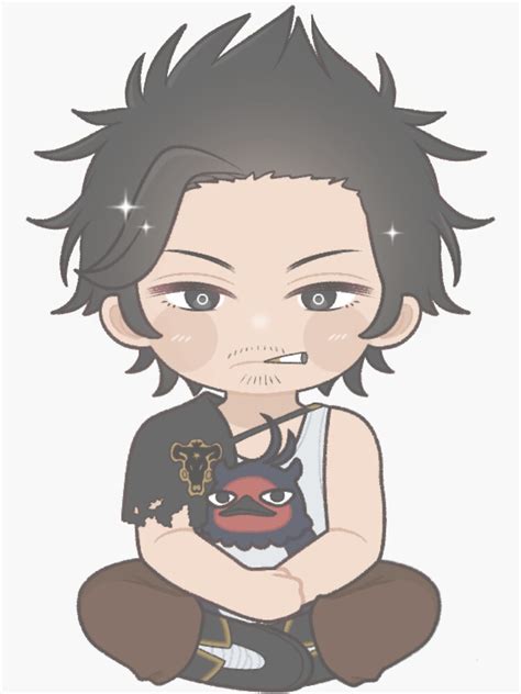 Yami With Nero Chibi Black Bulls Black Clover Sticker For Sale By