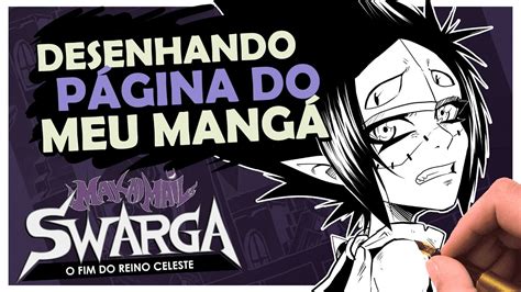 Como fazer uma página de mangá Fazendo MANGÁ na prática YouTube