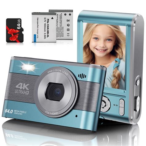 Digital Camera Full HD 4K Kids Digital Camera 64MP Compact Digital