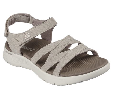 Skechers Go Walk Flex Sandal-sunshine in Metallic | Lyst