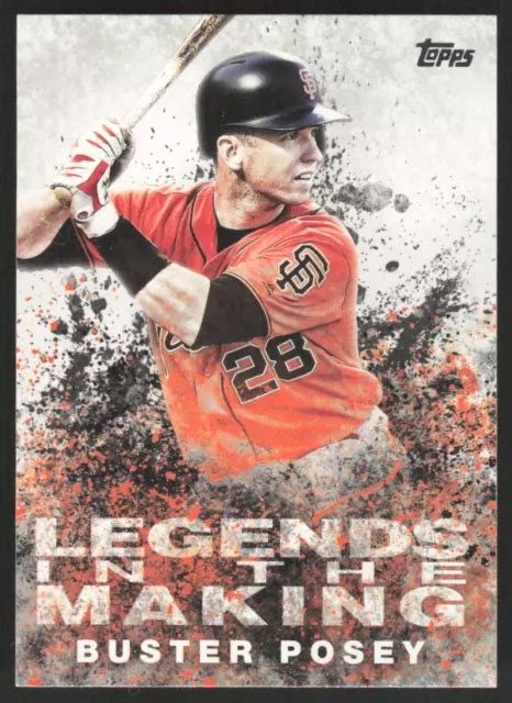 2018 Topps Legends In The Making Buster Posey Ltm Bp San Francisco