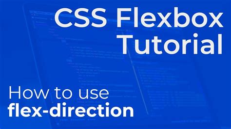 CSS Flex Direction Flex Direction Explained Beginner Flexbox