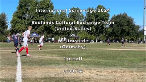 Redlands Cultural Exchange Team United States Vs Westerstede Germany