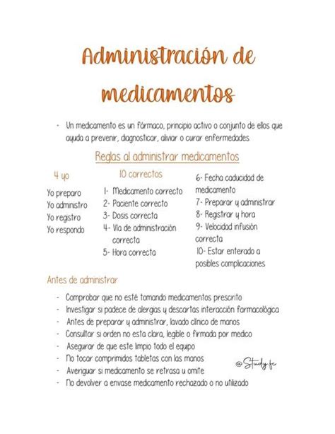 Administración de medicamentos Tens Study fc uDocz