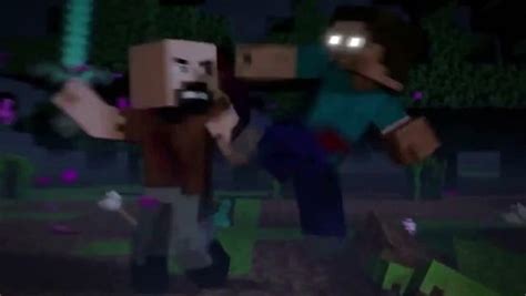 Notch Vs Herobrine Minecraft Animation Animação Minecraft Video Dailymotion