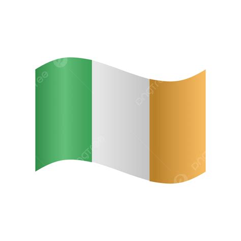 Vector Realistic Illustration Of Ireland Flags Ireland Flag Ireland