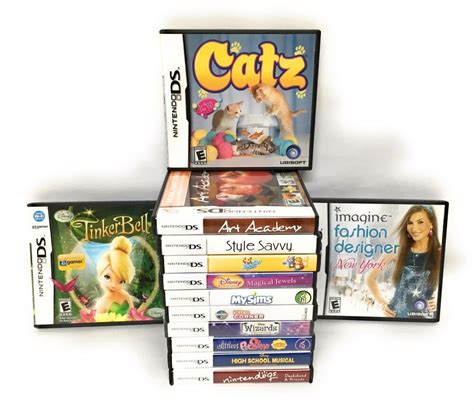 Nintendo Ds Lot 13 Games Girl Bundle Nintendogs Catz Littlest Pet Shop