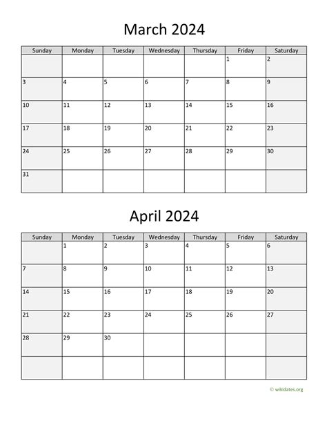 March And April 2025 Calendar Pdf Maddox Jade