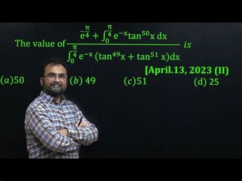 Iit Jee Main Definite Integration Pyq April Shift Youtube