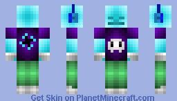 Snow Skeleton Minecraft Skin