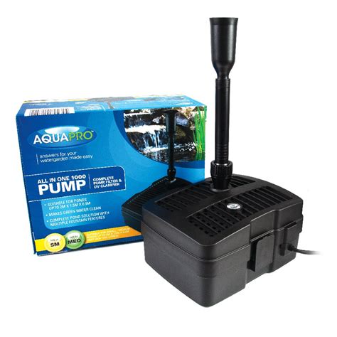 Pond Pump And Filter Combo Aquapro 1000 All In One Pump And Filter