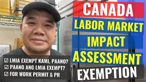 Canada Labour Market Impact Assessment Exemption Paano Makakakuha Ng