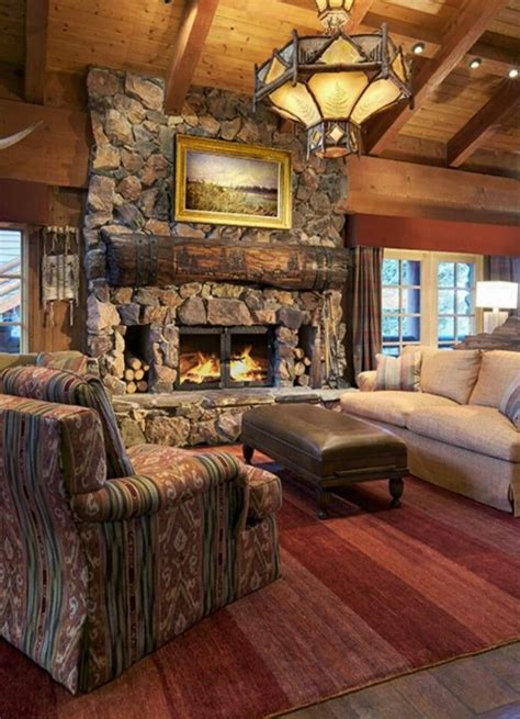 47 Extremely Cozy And Rustic Cabin Style Living Rooms Artofit