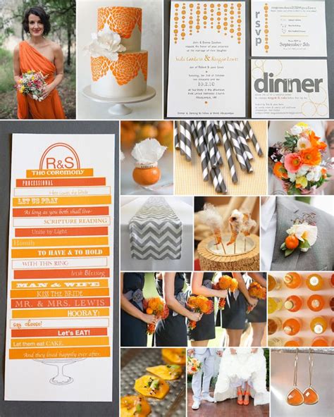 Tangerine Tango And Cool Grey Inspiration Board Trendy Tuesday