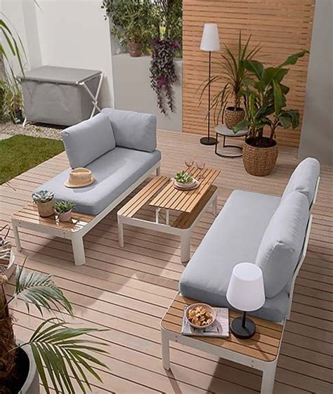 Möbel Accessoires für Balkon Terrasse TCHIBO Lounge möbel